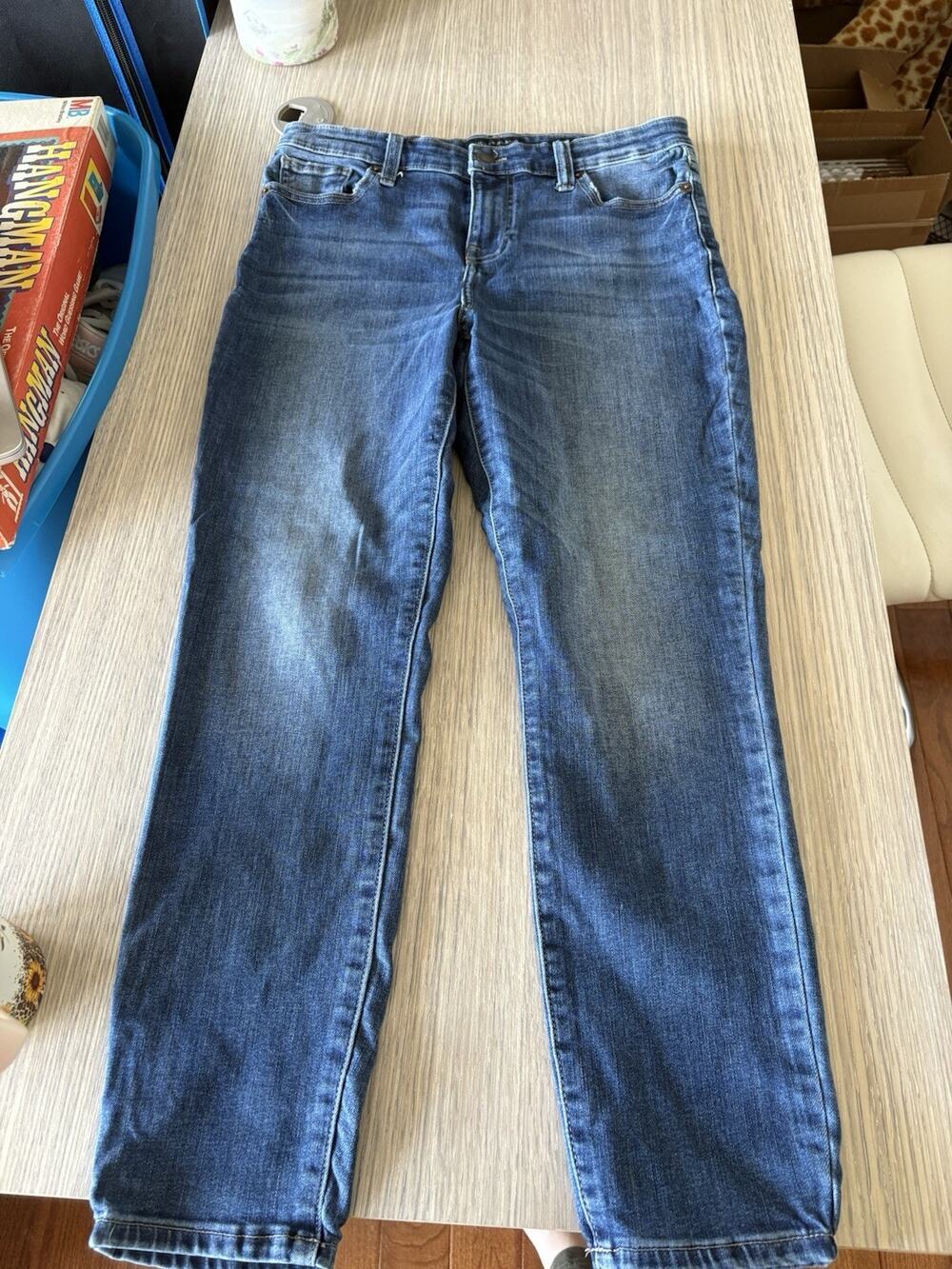 Lucky Brand Womens Dark Wash Denim Mid Rise Skinny Ankle Jeans Size 8/29